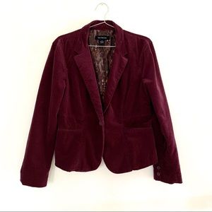 CK maroon corduroy blazer
